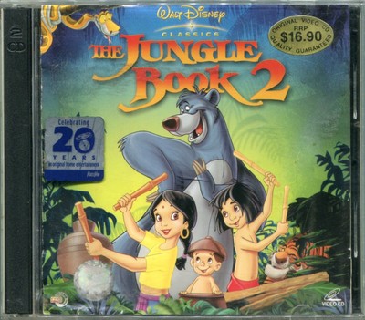 JUNGLE2 CD-ROM 2枚組 2003 The Jungle Book 2 Original Video CD VCD Set Walt Disney