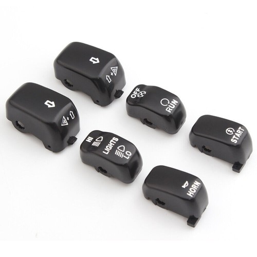 Black Hand Control Switch Housing Button Cover Caps For Harley Sportster 1996-13 - Picture 12 of 12