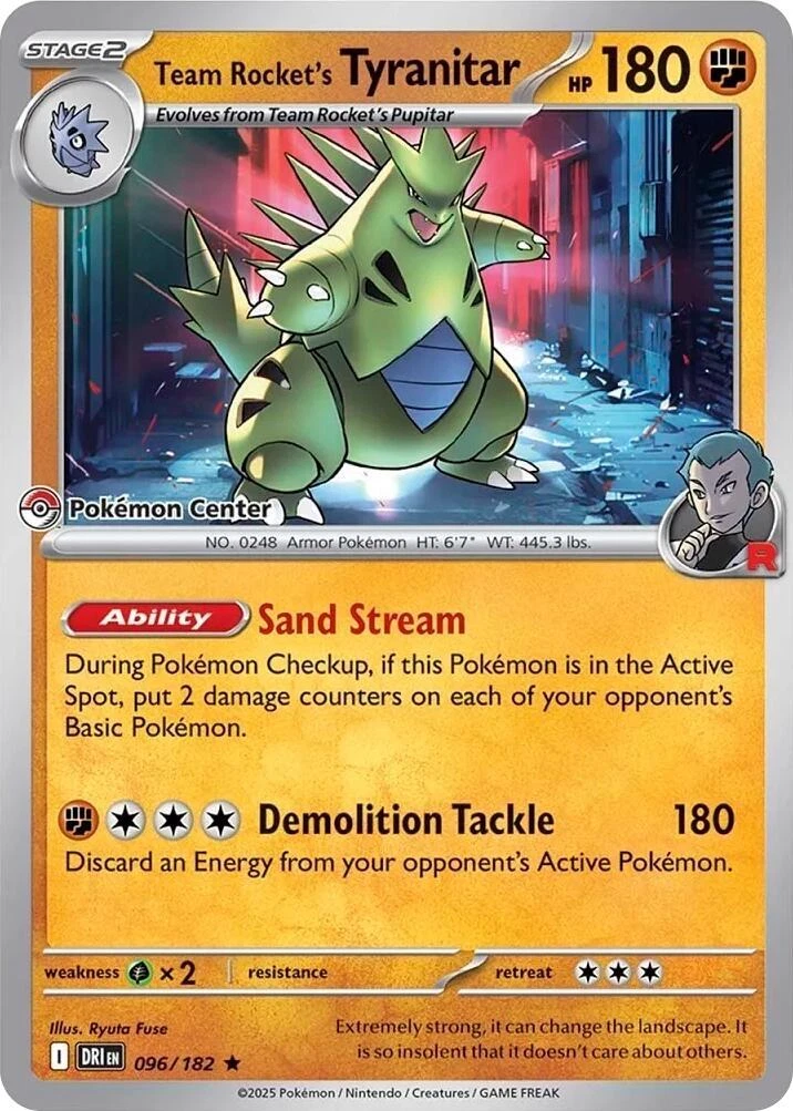 Team Rocket's Tyranitar 050/098 Sv10: The Glory of Team Rocket for