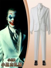 Joker: Folie à Deux El Joker Juegos con disfraces Disfraz de Halloween Traje Blanco para Hombre