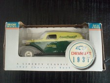 A Liberty Classics 1937 Chevrolet Bank Green Thumb Die Cast Bank NIB 3rd Series
