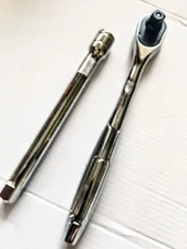 Kobalt 3/8" Dr Quick Release Ratchet  81697 Plus 6" Ext  Free USA Shipping