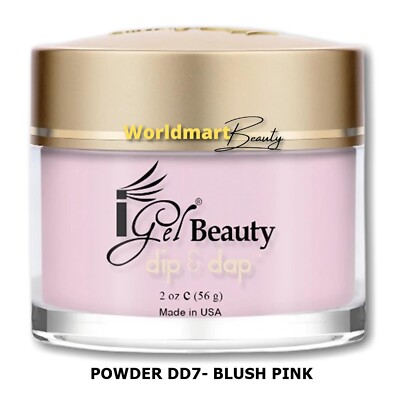 IGel Beauty Dip & Dap Acrylic Dipping Nail Polish POWDER DD7- BLUSH PINK