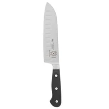 Mercer Culinary M23590 Renaissance 7" Forged Riveted Santoku Knife, Granton Edge