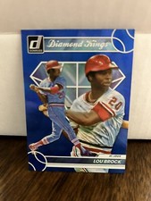 Lou Brock 2023 Donruss Baseball Diamond Kings Base Holo Blue #19