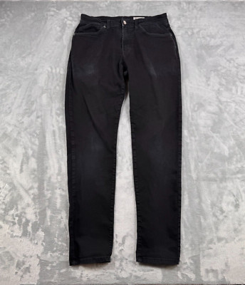 Aviator Slim Fit Jeans Mens 31 Black Made In USA Stretch Denim
