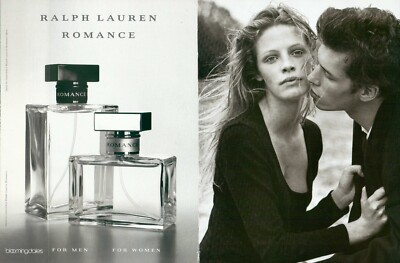 RALPH LAUREN Parfum Magazin Print Anzeige Werbung Tanga Moreau ROMANCE VTG 3p...