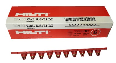 Hilti DX Kartusche Cal. 6.8/18 M Rot / Gelb Cartridges NEU DX 76 DX 750 # 416484 - Foto 11