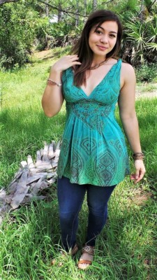 Pretty Woman Sublimation Rhinestone Halter Tank Top Style Green/Brown