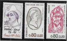 1976 personnages célèbres série du 1880 a 1882   neuf **