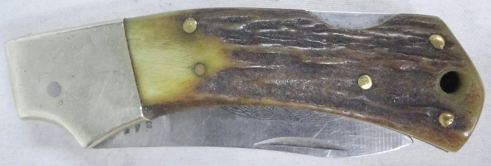 Cuchillo de Cazador Plegable Miniatura Vintage Parker Cut Co F1 Acero Quirúrgico Japonés Foto 2 de 4