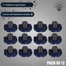 Party Glowz LED Light Up Flashing Sequin Black Cowboy Hat W/ 3 modes -Pack of 12