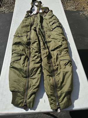 WW2 USAAF A-11A Heavy Flight Trousers w/ Suspenders Size 30 MFG