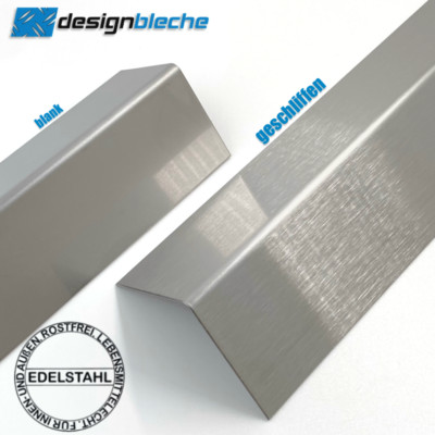 L-Profil Eckschutzwinkel Edelstahl Blank 3mm Winkelleiste Kantenschutzprofil CNS