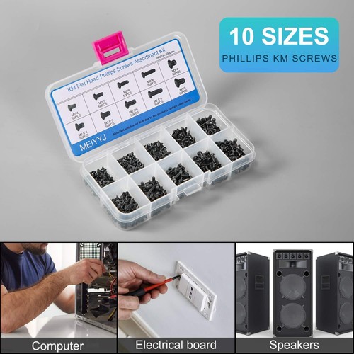 	MEIYYJ 500pcs Laptop Computer Replacement Screws Kit M2 M2.5 M3 Assortments	 - Picture 6 of 6