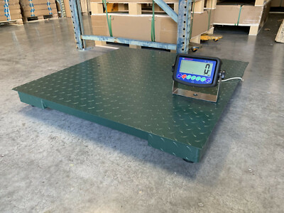 5 Year Warranty 1,000 lb x 1lb 40''x40'' Floor Scale Pallet Scale with Indicator