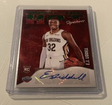 E.J. Liddell 2022-23 NBA Hoops #HSR-EJL Hot Signatures Rookies Green Parallel 