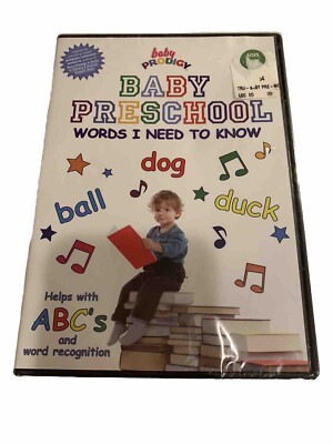 Baby Prodigy Baby Preschool: Words I Need to Know DVD New Sealed Loose Disc