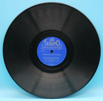 Ben Light - Roses of Picardy & These Foolish Things  - Tempo  78 RPM