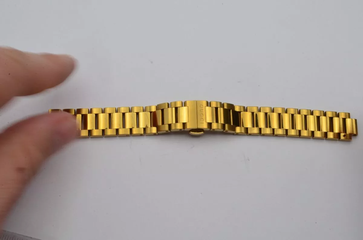 BRACELET FEMME GUCCI G TIMELESS ACIER 14 MM BRACELET PLAQUÉ OR