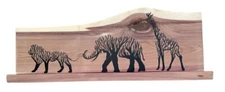 Animal-safari- WALL DECOR,RUSTIC,COUNTRY,PRIMITIVE,HARD WOOD, SIGN, PLAQUE