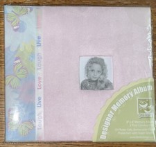 New 3 BIRDS Pink Deluxe Memory Album Photo Scrapbook 8 x8 10 Protector Sheets