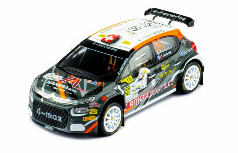 Citroën C3 R5 1/43 miniature de rallye auto Monza 2020 numéro 56