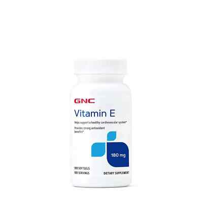 GNC Vitamin E 180 mg 100 Softgels EXP 01/2025
