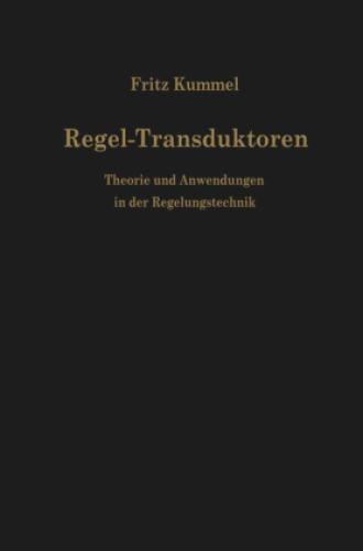 Thumbnail - Regel-transduktoren Theorie Und Anwendungen In Der Regelungstechnik
