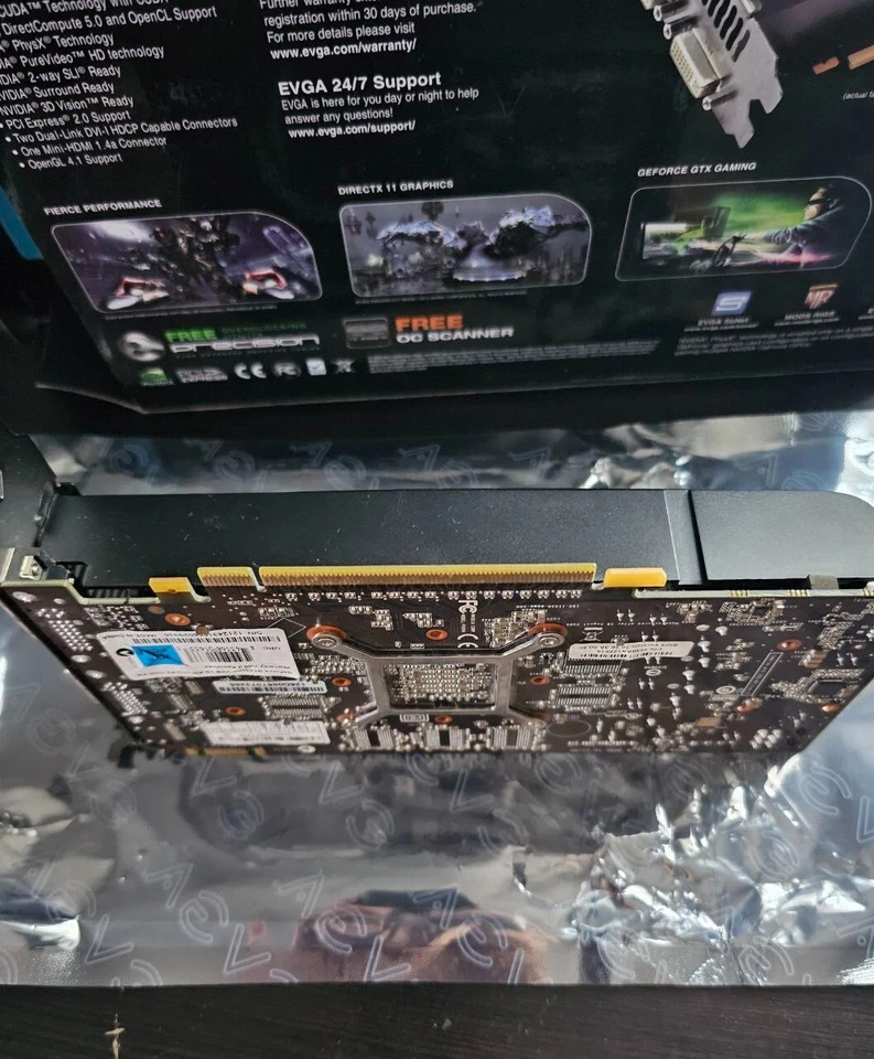 EVGA 01G-P3-1556-KR GeForce GTX 550 Ti 1GB GDDR5 PCIe x16 graphics card, tested - Image 3 of 4