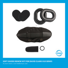 Soft Goods Renew Kit For David Clark H10-13.4 H10-20 H10-30 Aviation Headsets