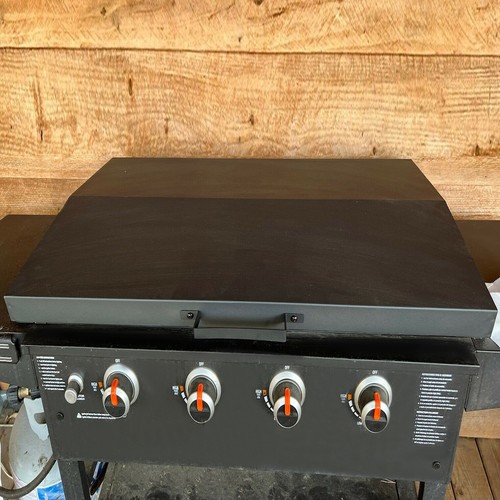 KUAFU Hinged Lid Cover for 36" Blackstone Griddle with Rear Grease