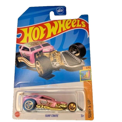 HOT WHEELS 2023 TREASURE HUNT SURF CRATE PINK 50/250 HKL06 SURF'S