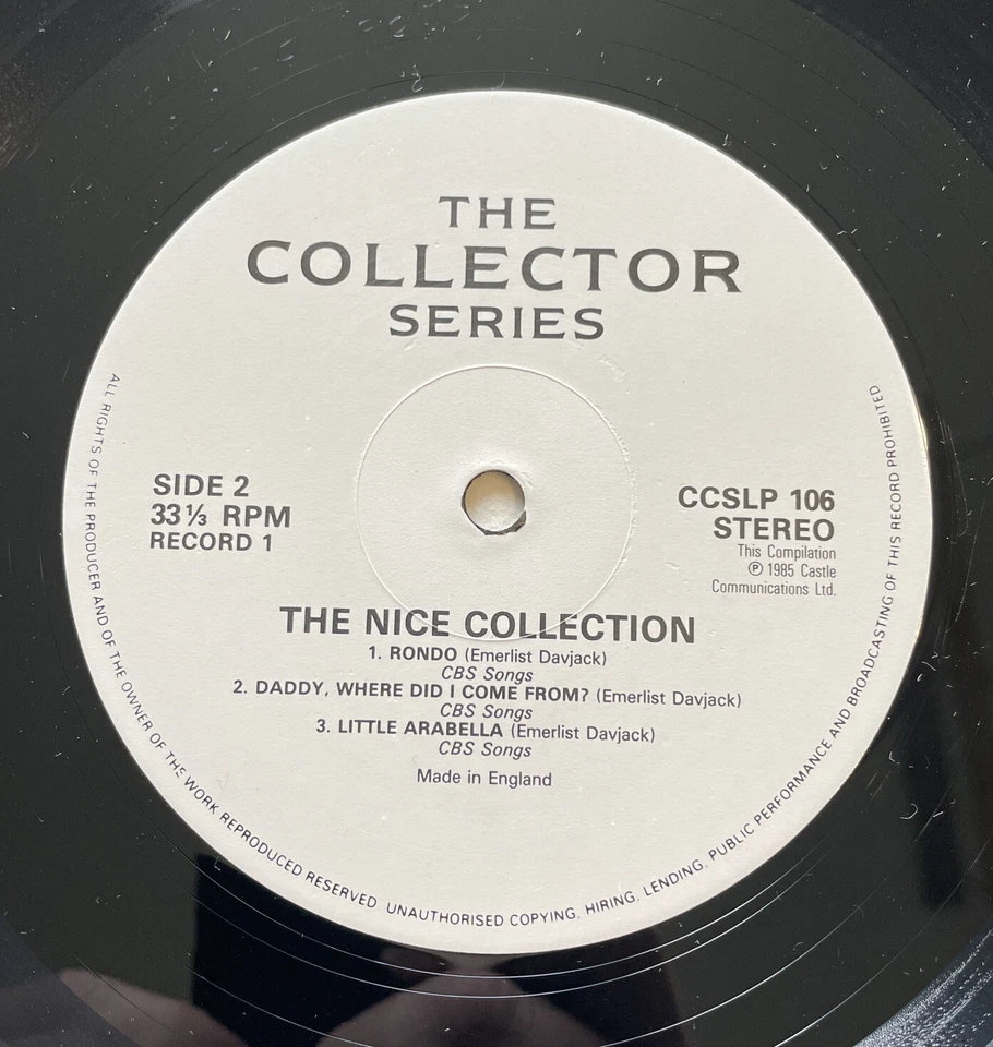 The Nice The Nice Collection (The Collector Series) Ccslp 106 Double Lp EX / VG+ - Image 4 of 4