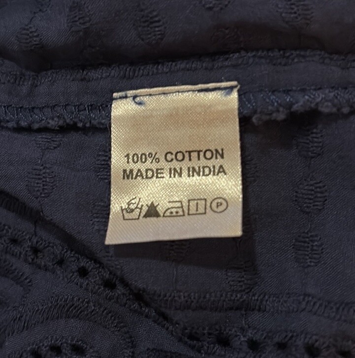 Melissa Odabash Ashley Embroidered Mini Dress Swim Coverup In Navy SZ XS NWT