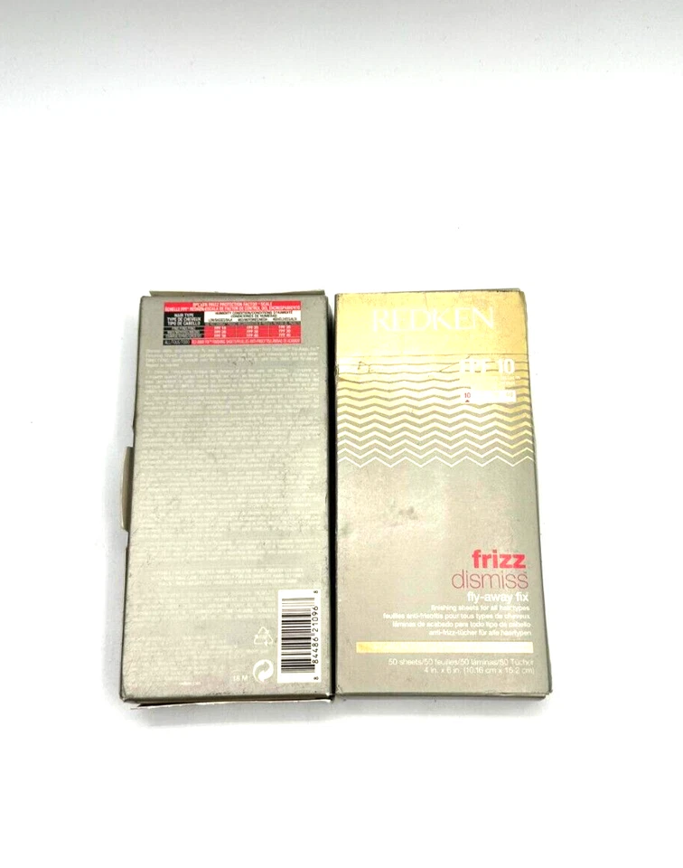 2x Redken Frizz Dismiss  Fly-Away Fix -All Hair Types 1 Paket 50 Tücher G220 - Bild 2 von 2