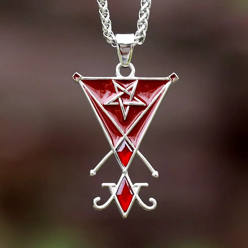 Red cheap amulet necklace