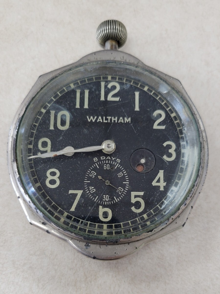 Waltham Watch Co Day Jewels Car Clock No Mount EARLY 1900s