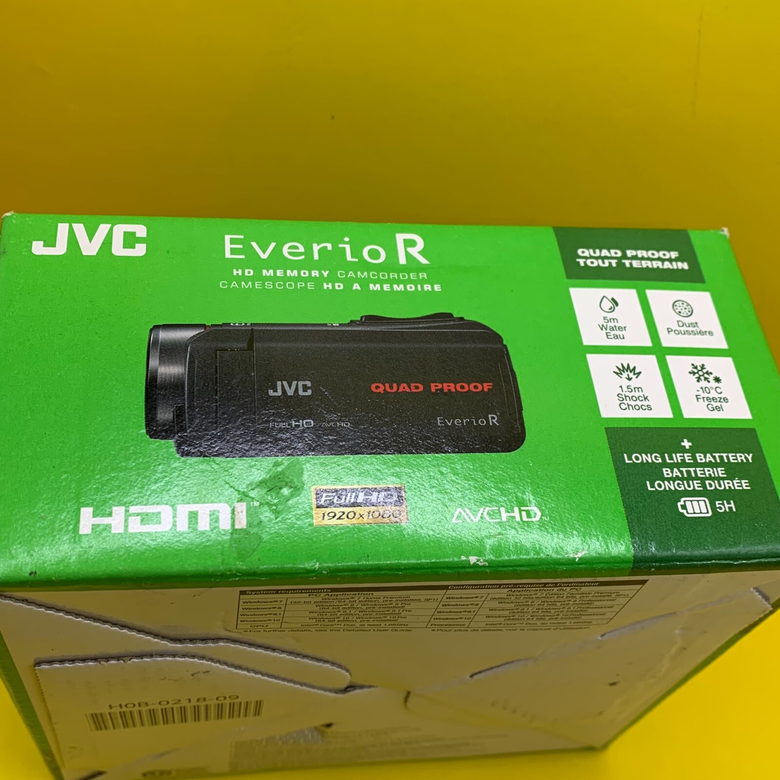 ⚡SHIPS SAME DAY⚡ JVC Everio GZR440DUS QuadProof HD Camcorder (Orange