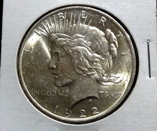 1922-P-PEACE DOLLAR-CH BU-GORGEOUS/FULL LUSTER-OBV. /REV.  COMMON DATE-