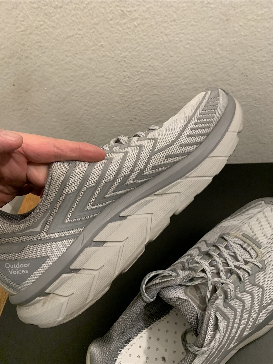 Mens Hoka One One CLIFTON 4 OV OUTDOOR VOICES SILVER GRAY  display picture 1