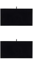 2 Black Velvet Flat Pads Jewelry Display Case Tray Liner Insert 14 1/8" x 7 5/8"