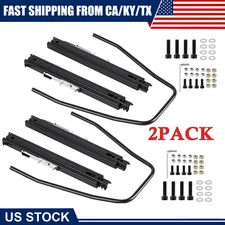 2 PCS Universal Dual Lock Slider Seat Slider Track Bracket Set Aessembly For NRG
