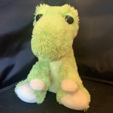 Aurora Dreamy Eyes T-Rex Dinosaur 9" Plush Stuffed Animal Toy Green