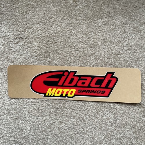 Original Eibach Moto Springs Graphic Sticker Road Racing Evo Motocross MX - Picture 5 of 8