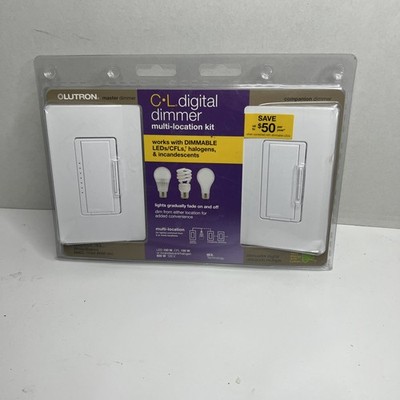Lutron Maestro LED+ Dimmer Switch Kit for Dimmable LED Multi Location 2 Or 3 Way