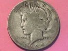 1924 S Peace Dollar , 90% Silver , Please View Pictures ,Selling At Approx Melt