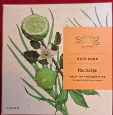 Kohler Sprig Bath Bomb Recharge, Bergamot&Lemongrass, New In Box