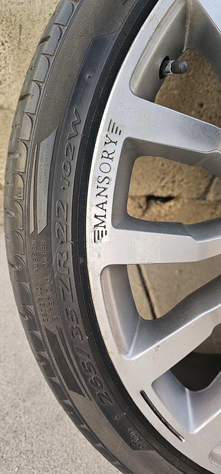 22" MANSORY Y.8 Wheels & Pirelli Tire Fits Rolls-Royce,Range Rover,Tesla Model X