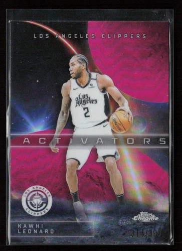 2025 Topps Chrome Kawhi Leonard Refractors Magenta (RAW)